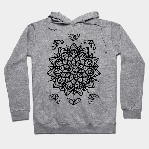 Fleeting Heart Mandala Hoodie by Razumi Yazura